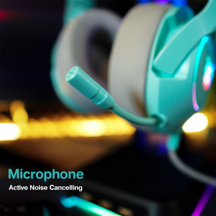 หูฟัง-onikuma-k9-blue-green-cat-ear-gaming-headset-หูฟังเกมส์มิ่ง-หูฟังเล่นเกมส์-สีชมพูมีหูแมวน่ารักประดับ-ไมโครโฟนตัดเสียงรบกวน-รับประกัน-2-ปี-mobuying