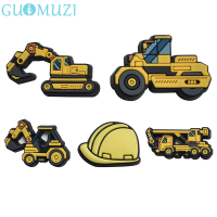 [GUOMUZI] 10pcs Excavator Mixer รถบรรทุกอุปกรณ์รองเท้าอุปกรณ์ตกแต่งหัวเข็มขัด