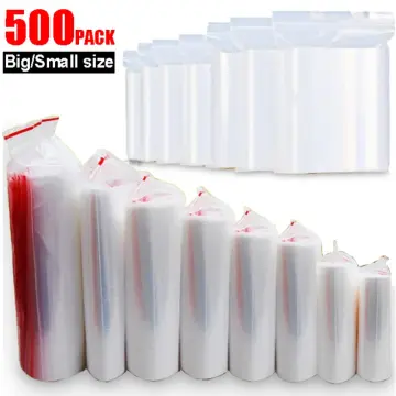 50pcs Transparent Small Ziplock Plastic Bags Jewelry Gift