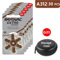 Hearing Aid Batteries Size 312 za Rayovac Extra Advanced,Pack of 30,Brown Tab PR41 1.45V Type 312 Zinc Air Battery