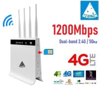 1200Mbps Dual-Band 2.4G+5G, 4G Wifi Router 6 Antenna High-Performance รองรับ 3G 4G ทุกเครือข่าย