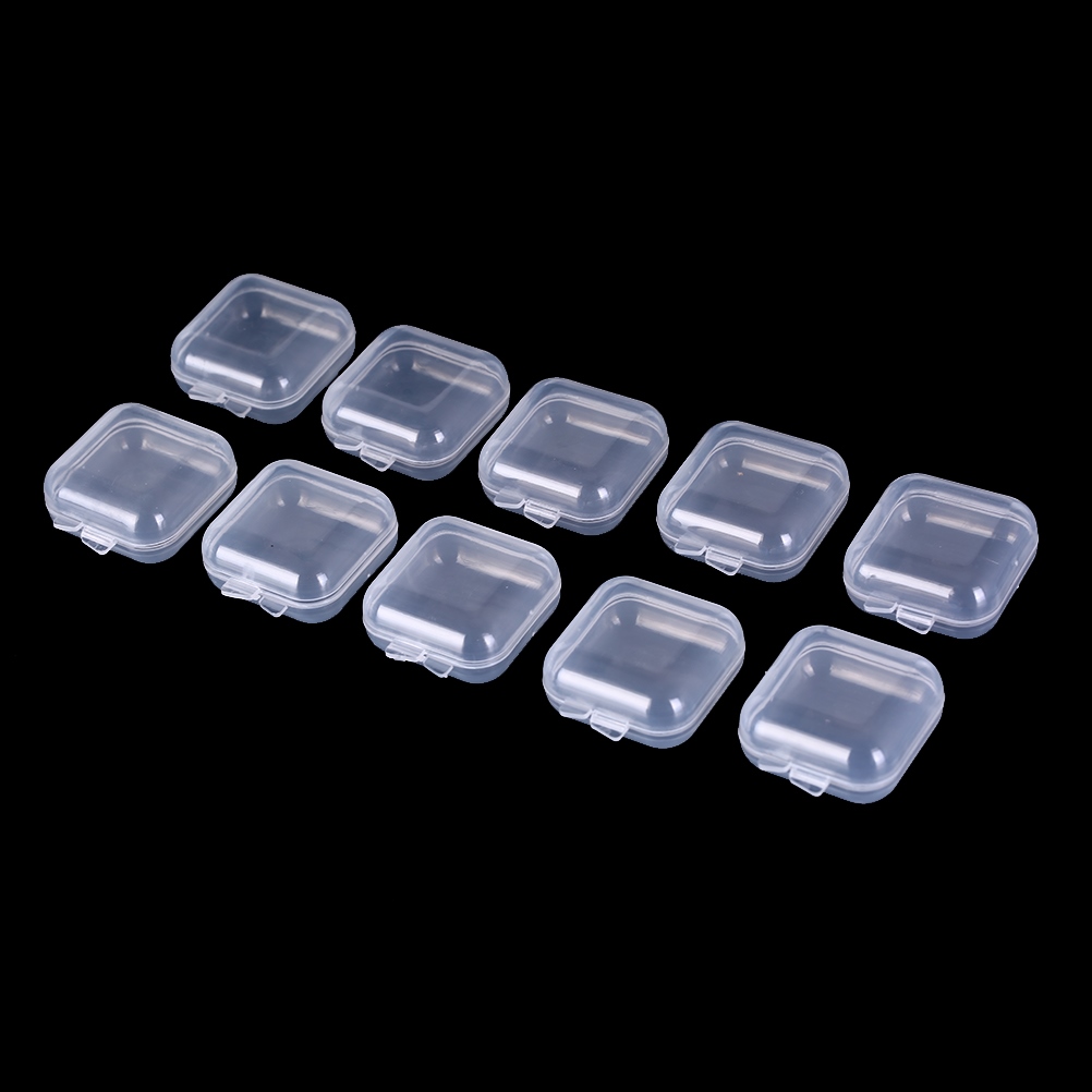 50pcs Earplugs Container Craft Organiser square shape Box Storage Plastic boxZPH 
