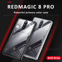 เคส + กระจกนิรภัยสำหรับ Nubia Redmagic 8 Redmagic8 Pro Plus เคสเคสแข็งเคสครอบโทรศัพท์อะคริลิกใส