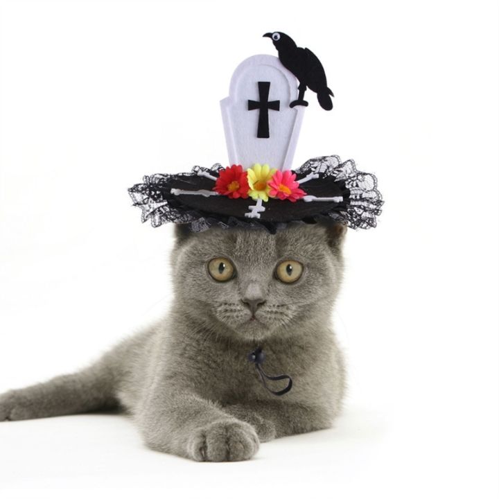 เครื่องประดับศีรษะคอสเพลย์ฮาโลวีน-หมวกตลกหมวกสุนัขให้ความอบอุ่นสำหรับหมวกแต่งหน้างานคาร์นิวัลแมว