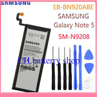 แบตเตอรี่ Galaxy Note 5 SM-N9208 Note5 N9208 N9200 N920t N920c ของแท้ EB-BN920ABE 3000MAh ประกัน3 เดือน