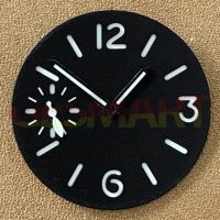 【YF】 34.5mm Green Luminous Watch Dial Suitable for ETA 6497/6498 Movement White