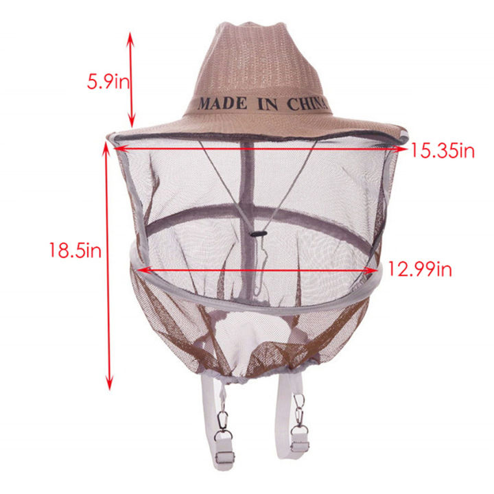 beekeeper-ป้องกันหมวกป้องกันผึ้งผ้าตาข่ายไนล่อนหมวกไหมพรมผึ้ง-protector-หมวกผึ้งสบายออกแบบ