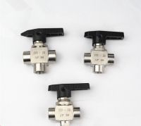 3 way female thread Ball valve 1/8" 1/4" 3/8" 1/2" stainless steel 304 high pressure high temperature ball valve