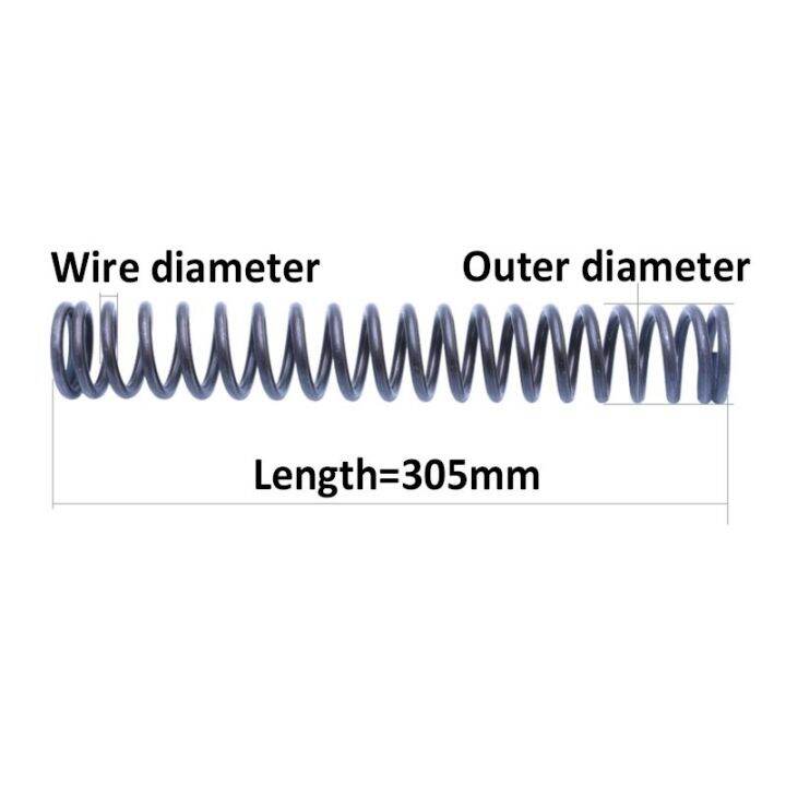 1-5pcs-black-y-type-spring-compression-pressure-springs-wire-dia-0-8-1mm-outer-dia-5-18mm-length-305mm-spine-supporters