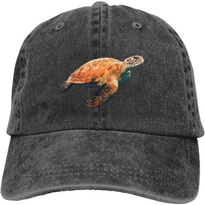 2023 New Fashion  Turtle Baseball Cap Adjustable Dad Hat Low Profile Denim Cap For Men，Contact the seller for personalized customization of the logo