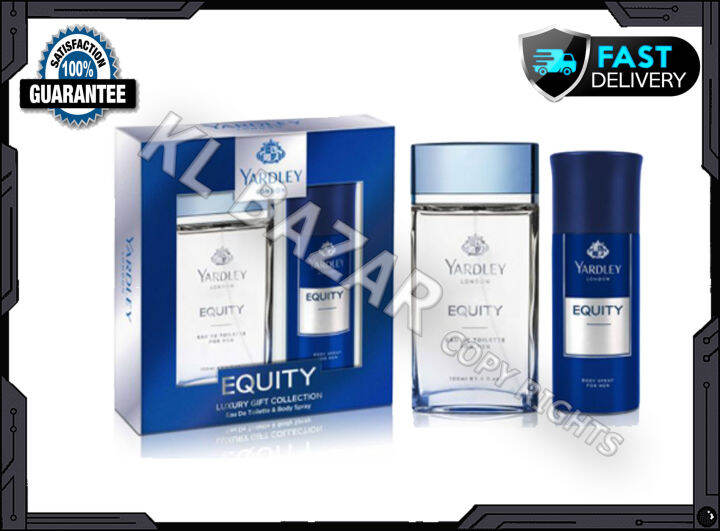 Yardley Equity Perfumed Gift Set Inviting Fragrance Eau De Toilette ...