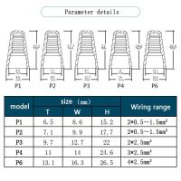 Special Offers 10/50/100Pcs Fast Connector Spring Cap Crimp End Terminal P1/2/3/4/6 Insulated Electrical Insert Splice Rotating Wire Connection
