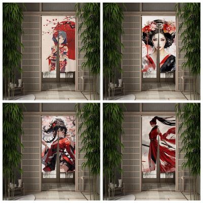 Anime Heroine Door Curtains Peacock Baby Living Room Door Decor Curtain Partition Curtain Drape Kitchen Entrance Half-Curtain