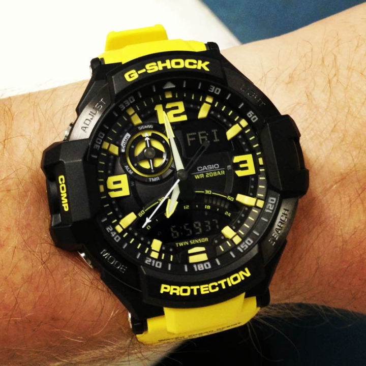 g-shock-ga1000-ของแท้ผู้ชายกีฬานาฬิกาเซ็นเซอร์คู่เคลื่อนไหวกลางแจ้งกันกระแทกกันน้ำโคลนอัตโนมัติยกไฟรับประกันสี่ปี-ga-1000-9b