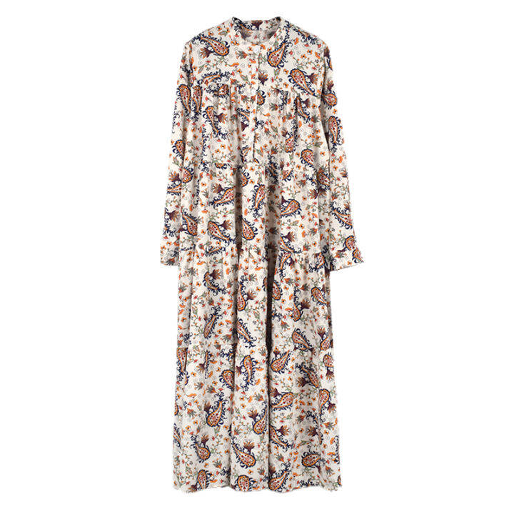 xitao-dress-long-sleeve-casual-print-dress