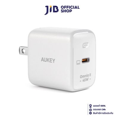 ADAPTER CHARGER (อะแดปเตอร์) AUKEY ADAPTER WALL CHARGER OMNIA II 45W (PA-B2T-WH) WHITE