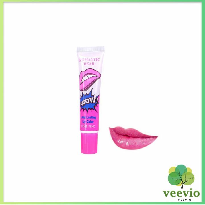 veevio-ลิปสักปาก-ลิปลอก-สีติดทนนาน-lip-gloss-มีสินค้าพร้อมส่ง