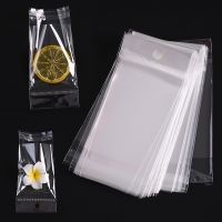 transparent plastic hanging self-adhesive bag self-sealing jewelry candy packaging re-sealable gift biscuit packaging bag