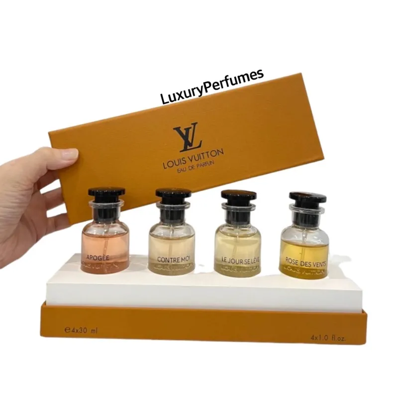 Louis Vuitton Perfume Gift Box 10.25 x 4.25 x 4 Empty Orange Authentic #004