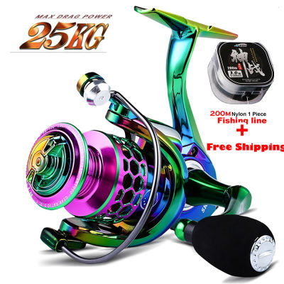 Baitcasting Fishing Reel HK1000, Max Drag 4.5Kg Spare Metal Spool