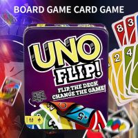 【HOT】ↂ UNO FLIP! Card Game with 112 Cards a Sturdy Storage Tin Makes