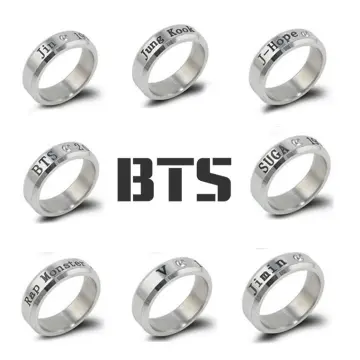 favouriteme Kpop Bts V Finger Rings Bangtan Boys V Stainless Steel Rings |  Shopee Malaysia