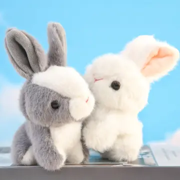 Fluffy Real Rabbit Fur Pompon Bunny Keychain Women Cute Girls