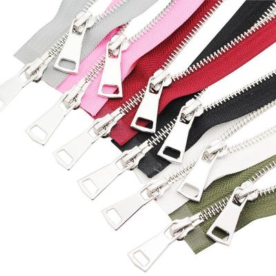 ✇✼ 70/90cm Colorful Double-head Zipper DIY Handcraft Open-end Metal Sliders Down jacket Cloth Pocket Tail Zipper Accessories