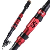 Souilang New1.8-3.0m Portable escopic Fishing Rods Ultra Light Weight Carbon Fiber Fishing Tackle for Saltwater Freshwater