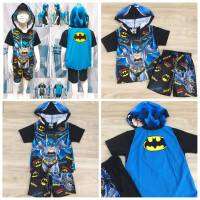 **1ชุด**ชุดแฟนซีเด็ก ชุดแบทแมน ชุดซุปเปอร์ฮีโร่ Bat Manไซส์ S M L XL*ร้านจะจัดลายแบทแมนใกล้เคียงกรณีลายที่เลือกหมด