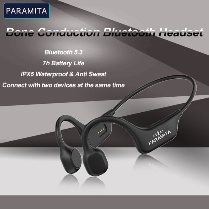 paramita-real-bone-conduction-headphones-หูฟังไร้สายบลูทูธชุดหูฟังกีฬากันน้ำพร้อมไมโครโฟนสำหรับวิ่งออกกำลังกาย