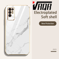 VRQR สำหรับ infinix Tecno Pova 2 LE7 LE7n เคสโทรศัพท์ 6DStraight สายคล้องซิลิโคนหินอ่อนนิ่มหรูหราคุณภาพสูงดีไซน์ใหม่ป้องกันใหม่