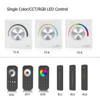 Telecomando Senza Fili Dimmerabile 2.4G Del Regolatore Led Del Pannello Rotante Fissato Al Muro 12V 24V ต่อ La Striscia 5050 2835 Monocolore/cct/rgb