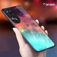 สำหรับ OPPO Reno8 T 4G ลายสกายสตาร์รี่กระจกเทมเปอร์ไล่ระดับสีเคสกันกระแทกฝาหลังสุดหรู