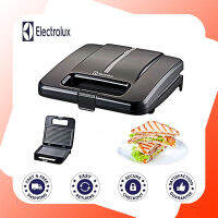 Electrolux เครื่องทำแซนวิชอาหารเช้าอัตโนมัติเครื่องทำขนมปังอาหารเช้า Smart Home สองด้านควบคุมอุณหภูมิ Non-Stick Pan ERO5426