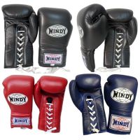 Windy  Lace up Gloves ( 8,10,12,14,16 ,18 oz ฺ) ฺBlack,Red,Navy blue Genuine Leather  Muay Thai MMA K1นวมเชือก วินดี้ สปอร์ต ดำ เเดง น้ำเงิน ฟ้า เขียว มารูน ทำจากหนังแท้