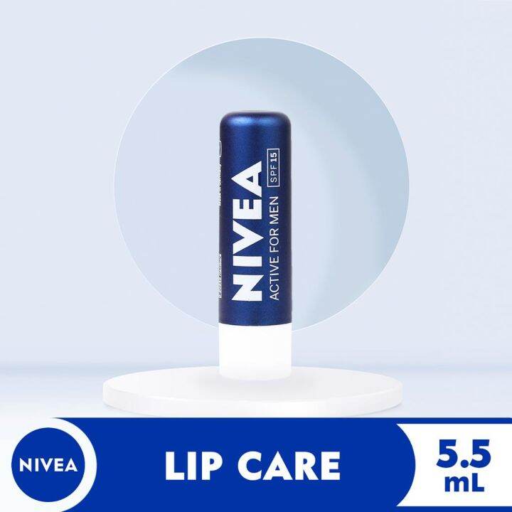 NIVEA Men Active Care Lip Balm with SPF 15, 5.5ml Lazada PH