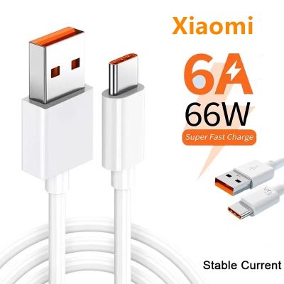 สายที่ชาร์จเร็วสายชาร์จ USB C ชนิด C ที่ชาร์จไฟรวดเร็ว USB สายเคเบิลสำหรับ Xiaomi 66W 6A เพื่อเป็นเกียรติแก่เครื่องชาร์จโทรศัพท์มือถือ