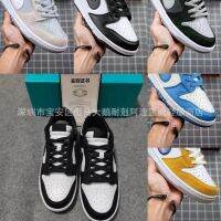 รองเท้าผู่เถียน dunk หมีแพนด้า SB เวอร์ชันสูงบริสุทธิ์ดั้งเดิม aj1 รองเท้ากีฬาแบบมีหนามข้อต่ำสำหรับผู้ชายและผู้หญิงแอร์ฟอร์ซวัน