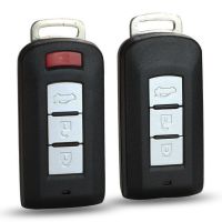 [More Suitable] Jingyuqin 3/4ปุ่มสำหรับ Nissan Mitsubishi Outlander Lancer Eclipse Galant เปลี่ยน Remote Car Key Shell Case Fob