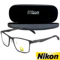 Nikon แว่นตา รุ่น CX 6328 กรอบเต็ม Square ทรงสี่เหลี่ยม ขาสปริง วัสดุ อลูมิเนียม (สำหรับตัดเลนส์) กรอบแว่นตา สวมใส่สบาย น้ำหนักเบา ไม่ตกเทรนด์ มีความแข็งแรงทนทาน Full frame Eyeglass Spring legs Aluminium material Eyewear Top Glasses