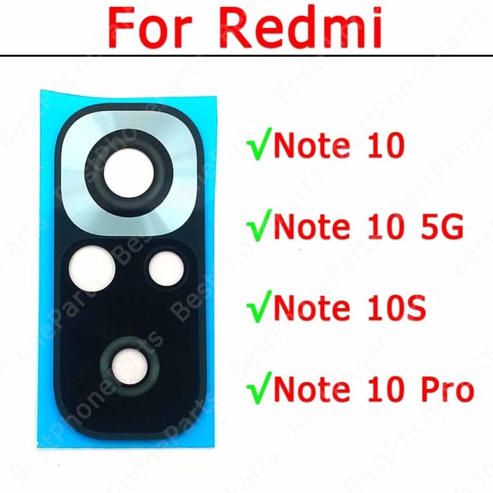 กระจกกล้องถ่ายรูปหลังเดิมสำหรับ-redmi-note-10-5g-10s-pro-พร้อมกาวสติ๊กเกอร์อะไหล่ใช้แทนกาว