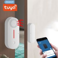 【LZ】 Tuya-Sensor inteligente de porta e janela WiFi alarme de segurança detectores abertos e fechados controle remoto do aplicativo braço sincronizador e desarmar