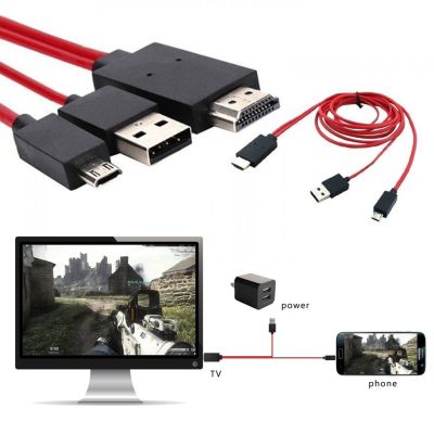 MHL Micro USB to HDMI 1080P HD สายแปลง MHL to HDMI TV Cable Adapter For Samsung Galaxy S3/4/5 Note 2/3/4