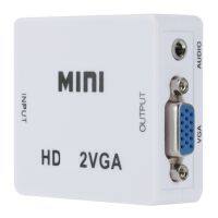 SWEOLQ HDMI เป็น VGA Mini HDMI เป็น VGA อะแดปเตอร์เสียง1080P ตัวแปลงวิดีโอ Mini HDMI เป็น VGA แปลงอะแดปเตอร์สะดวกไม่มีอุปกรณ์แหล่งจ่ายไฟภายนอกมินิ HDMI2VGA เชื่อมต่อเสียงสำหรับ XBOX360/Blu-dvd/ชุด HD-Top Box/projector/CRT