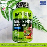 วิตามินและแร่ธาตุจากพืช สำหรับผู้ชาย อายุ 50 ปีขึ้นไป Whole Food Multivitamin for Men 50+, 120 Vegetarian Capsules - Naturelo