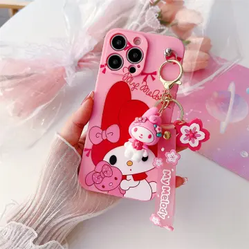 New Lovely 3D Cartoon Hello kitty My Melody Bow Pink Capa Soft