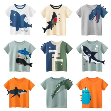 fish print kids T-shirt /shirts for summer