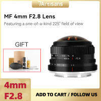 7artisans 7 artisans 4mm F2.8 225° Circular Fisheye MF Prime Lens For Sony E Fujifilm Fx Micro 4/3 Canon EOS-M Mount Cameras