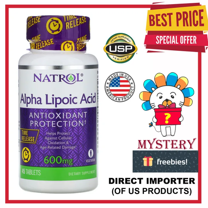 Natrol Alpha Lipoic Acid Time Release 600mg 45 Tablets Lazada PH